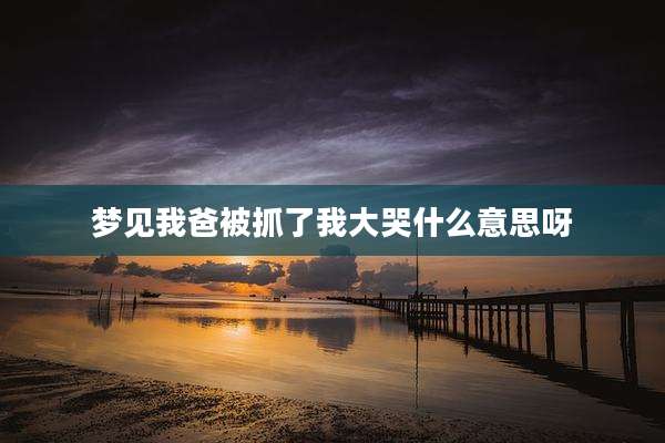 梦见我爸被抓了我大哭什么意思呀