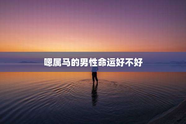 嗯属马的男性命运好不好