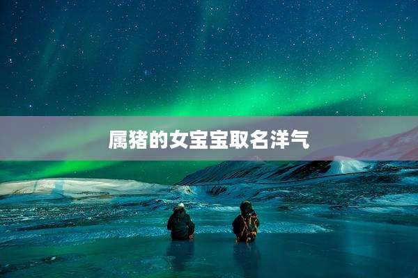 属猪的女宝宝取名洋气