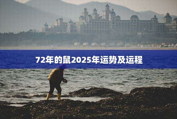 72年的鼠2025年运势及运程