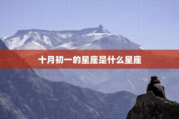 十月初一的星座是什么星座