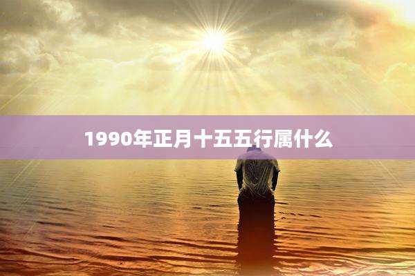 1990年正月十五五行属什么