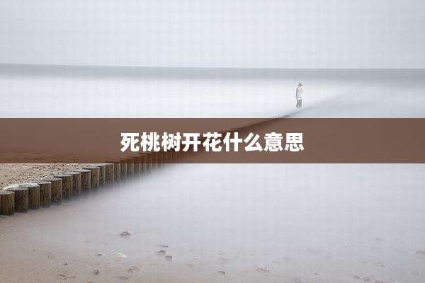 死桃树开花什么意思