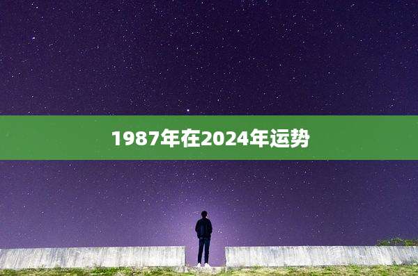 1987年在2024年运势