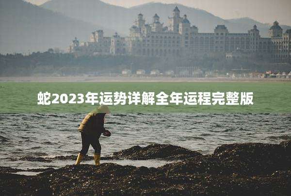 蛇2023年运势详解全年运程完整版