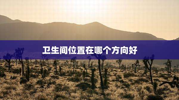卫生间位置在哪个方向好