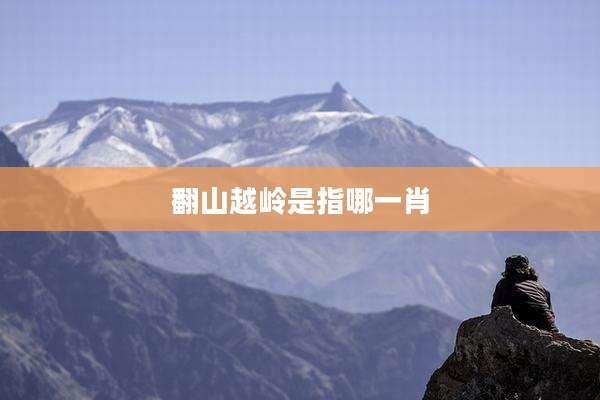 翻山越岭是指哪一肖