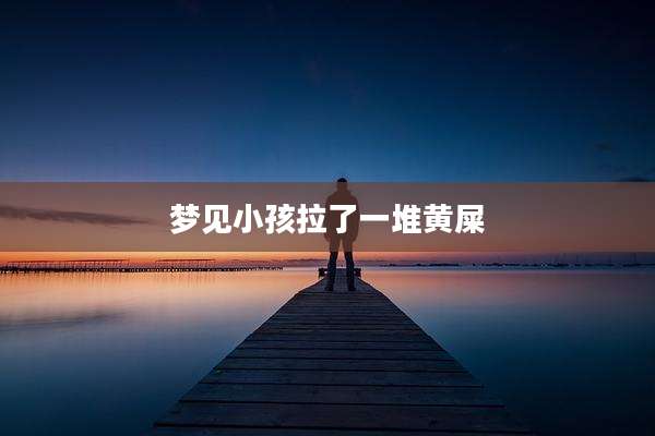 梦见小孩拉了一堆黄屎