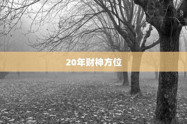 20年财神方位