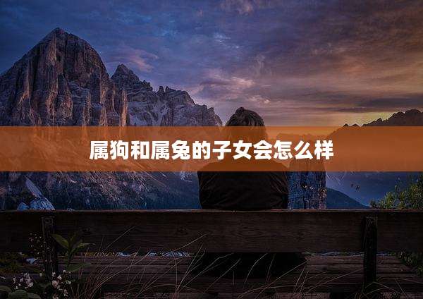 属狗和属兔的子女会怎么样