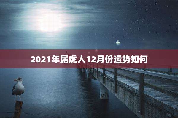 2021年属虎人12月份运势如何