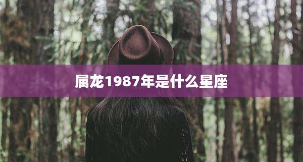 属龙1987年是什么星座