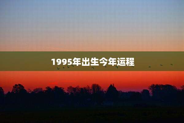 1995年出生今年运程