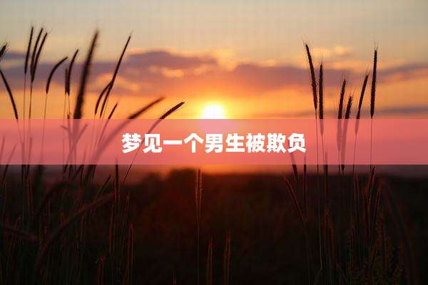 梦见一个男生被欺负