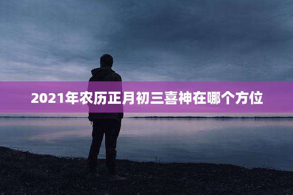 2021年农历正月初三喜神在哪个方位