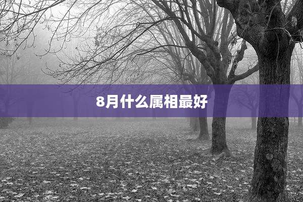 8月什么属相最好