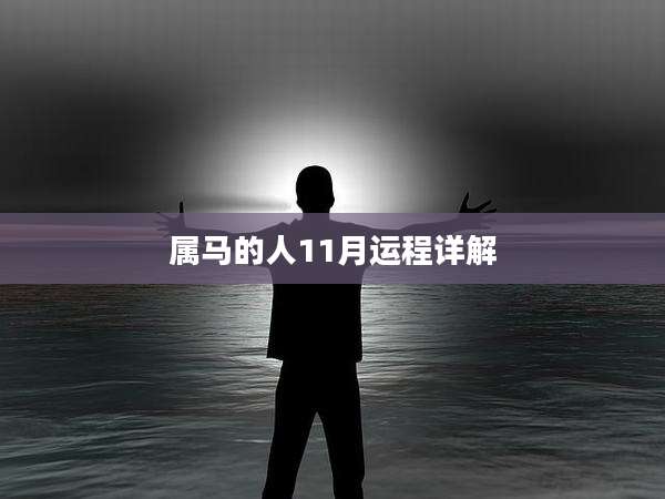 属马的人11月运程详解