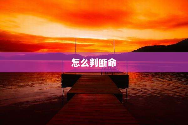 怎么判断命