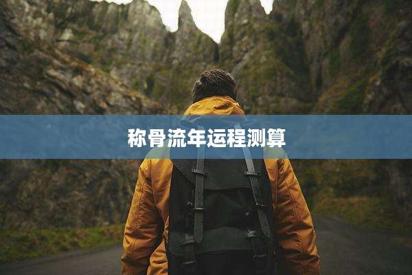 称骨流年运程测算
