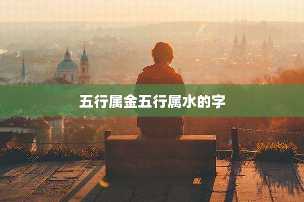 五行属金五行属水的字