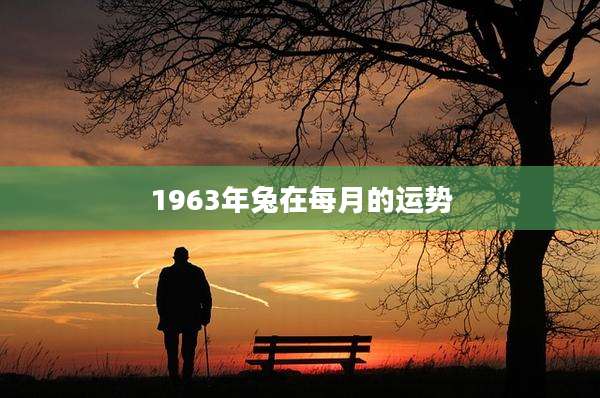 1963年兔在每月的运势