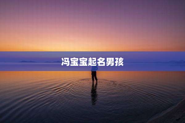 冯宝宝起名男孩