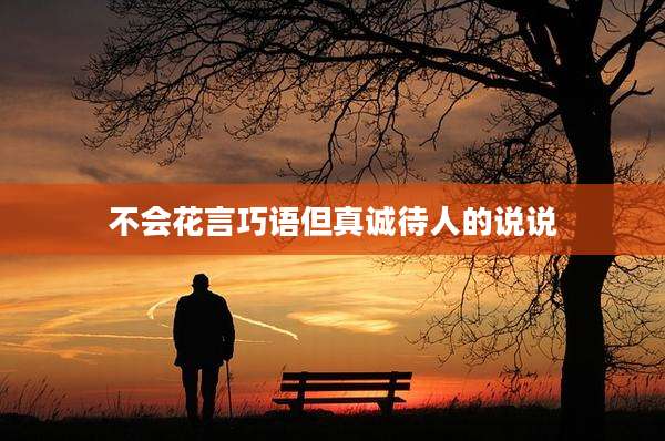不会花言巧语但真诚待人的说说