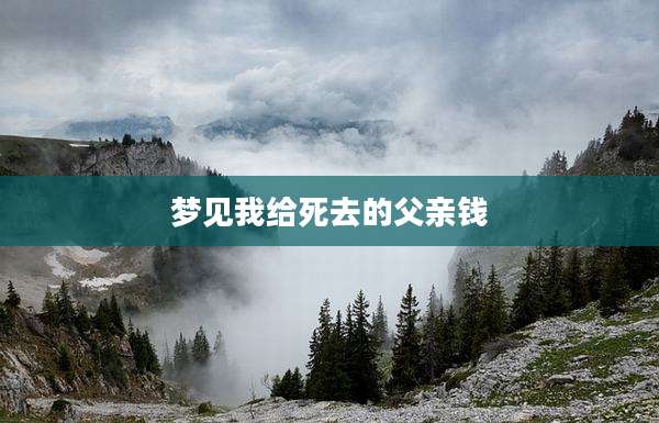 梦见我给死去的父亲钱