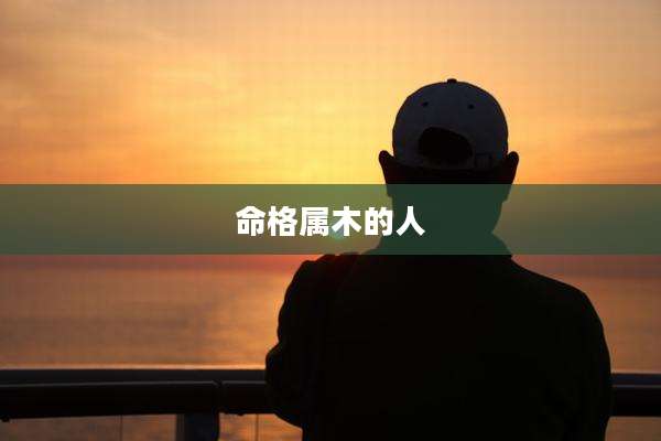 命格属木的人