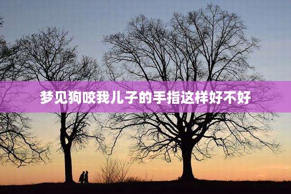 梦见狗咬我儿子的手指这样好不好