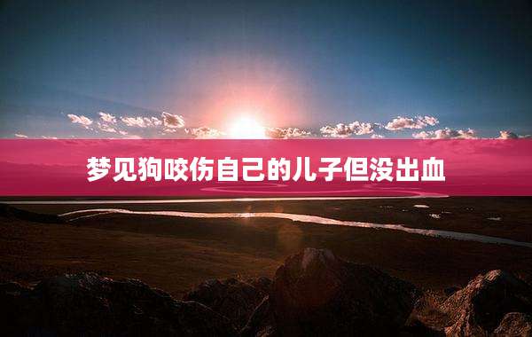 梦见狗咬伤自己的儿子但没出血