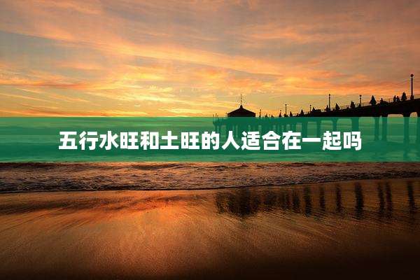 五行水旺和土旺的人适合在一起吗