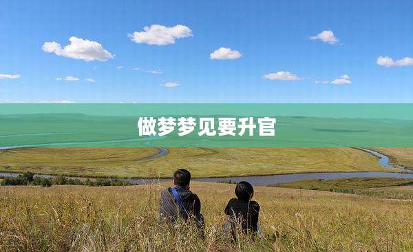 做梦梦见要升官