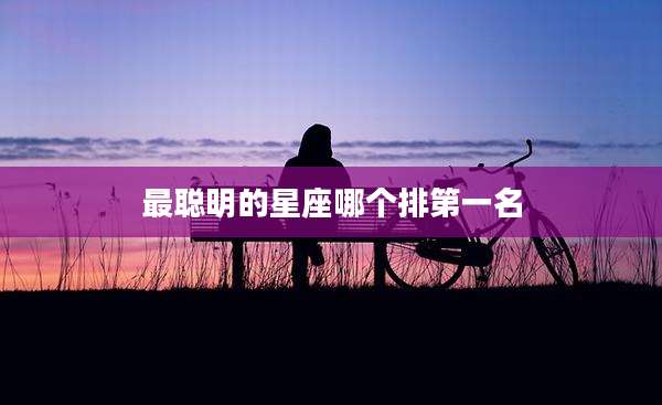 最聪明的星座哪个排第一名