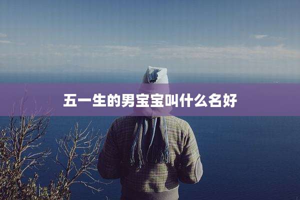 五一生的男宝宝叫什么名好