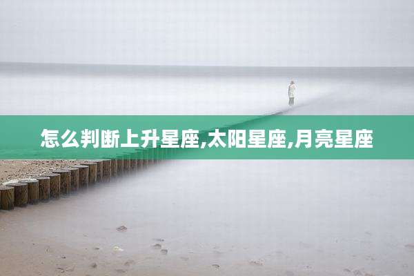 怎么判断上升星座,太阳星座,月亮星座