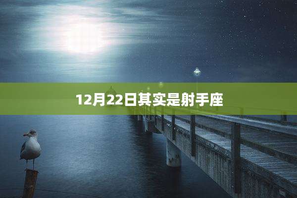 12月22日其实是射手座