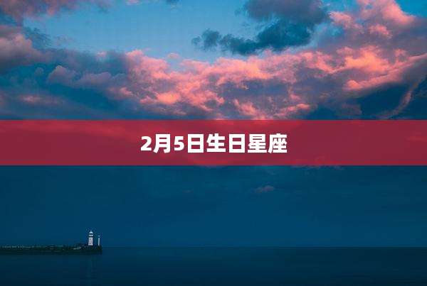 2月5日生日星座