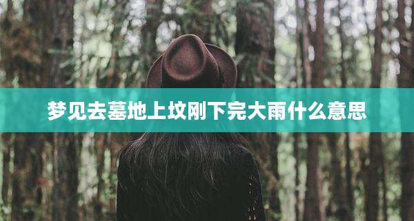 梦见去墓地上坟刚下完大雨什么意思