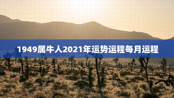 1949属牛人2021年运势运程每月运程