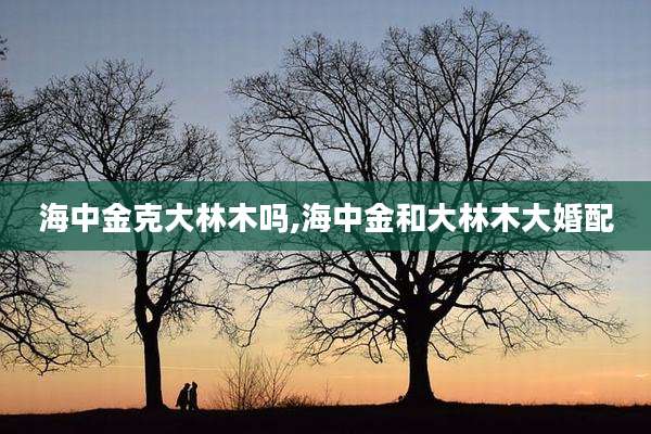 海中金克大林木吗,海中金和大林木大婚配