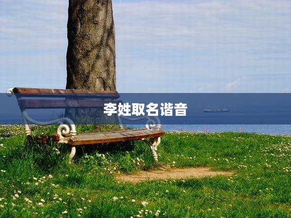 李姓取名谐音