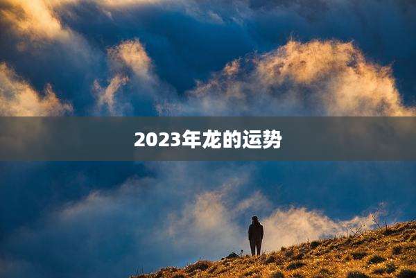 2023年龙的运势