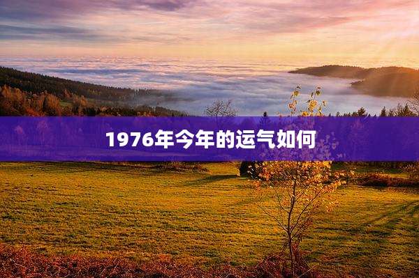 1976年今年的运气如何