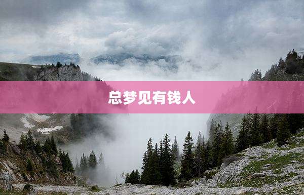 总梦见有钱人