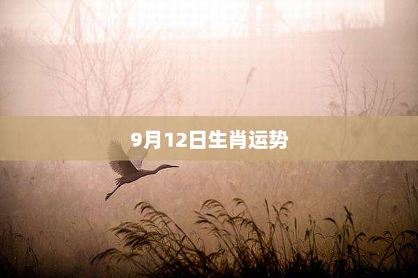 9月12日生肖运势