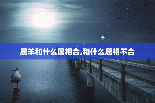 属羊和什么属相合,和什么属相不合