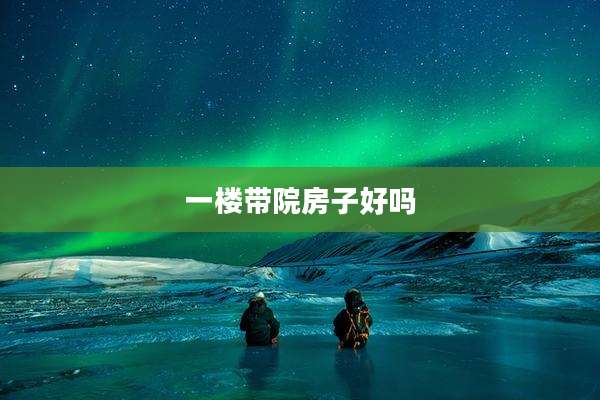 一楼带院房子好吗