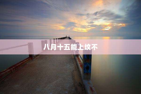 八月十五能上坟不