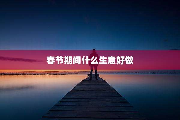 春节期间什么生意好做